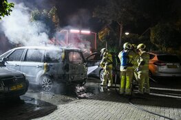 Auto gaat in vlammen op in Maartensdijk