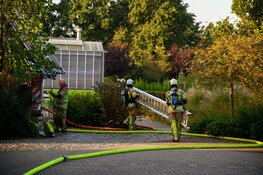Schuur in brand op schoolterrein in Maartensdijk