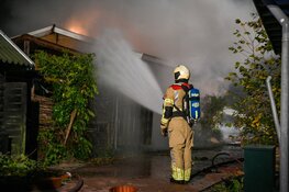 Flinke brand in recreatiewoning Tienhoven