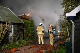 Flinke brand in recreatiewoning Tienhoven