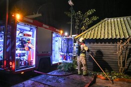 Flinke brand in recreatiewoning Tienhoven