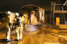 Bouwkeet in brand op bouwplaats Eemnes