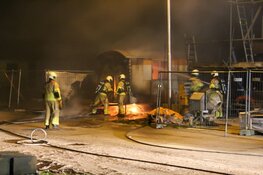 Bouwkeet in brand op bouwplaats Eemnes
