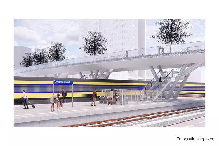 Trappen aan de Moreelsebrug stap dichterbij