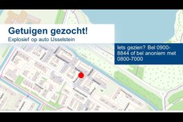 Getuigenoproep explosief op auto IJsselstein