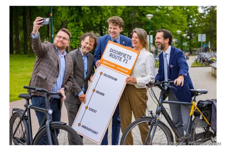 Doorfietsroute Amersfoort – Hilversum start met voorbereiding aanleg