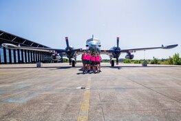 Bloeiende paarse heide decor voor 5e editie Soester Wandelweekend