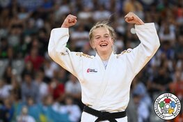 Judoka Xanne van Lijf grijpt het brons op het WK-18