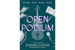 Ontdek elke maand nieuw talent bij het Open Podium in Stadsklooster Utrecht