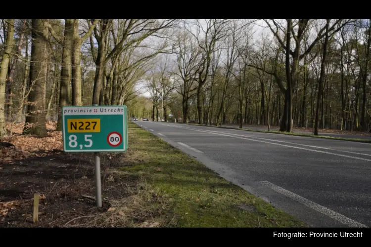 N227 tussen Doorn en Langbroek afgesloten door werkzaamheden