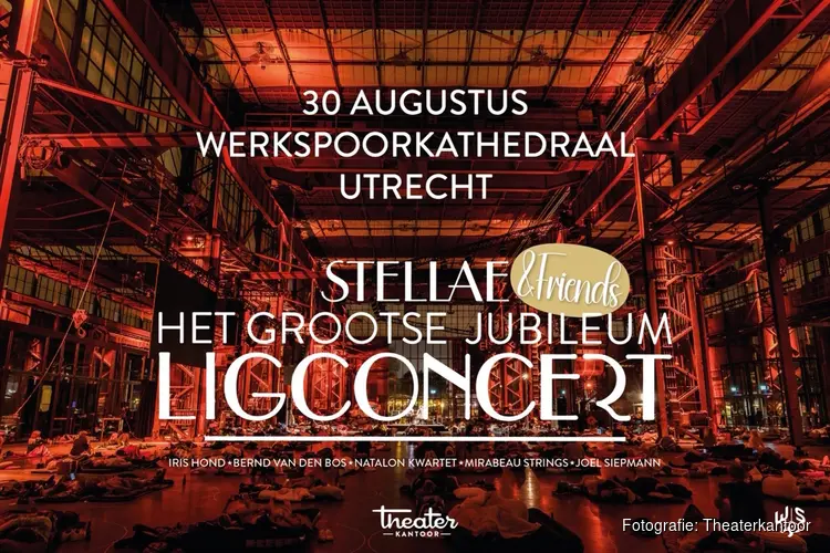 Theaterkantoor viert 10 jaar ligconcerten met grootste editie ooit in Werkspoorkathedraal
