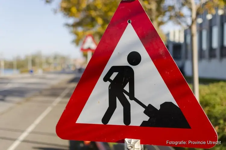 Nachtelijke werkzaamheden rotonde N233 in Veenendaal