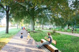 Parkzone Den Hommel vernieuwt, brug maakt Oeverpark Rondje Stadseiland rond