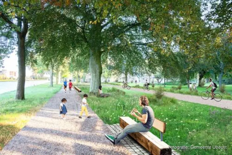 Parkzone Den Hommel vernieuwt, brug maakt Oeverpark Rondje Stadseiland rond