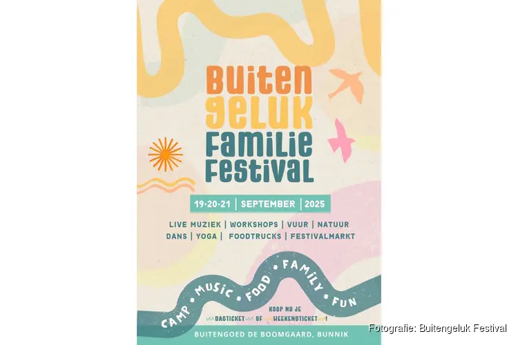 Buitengoed de Boomgaard viert 50 jaar met eerste editie Buitengeluk Familie Festival