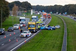 Kettingbotsing zorgt voor veel vertraging op A27