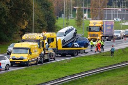 Kettingbotsing zorgt voor veel vertraging op A27