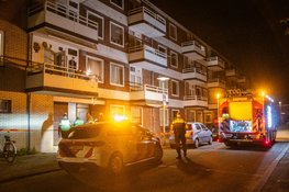 Brand na explosie bij portiekflat in Utrecht
