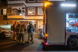 Brand na explosie bij portiekflat in Utrecht