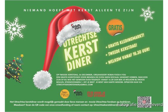 Crowdfundingsactie gestart voor ruim tweehonderd Utrechters die anders alleen Kerst vieren