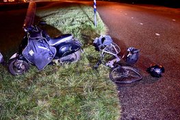 Voorvork van fiets breekt doormidden na aanrijding