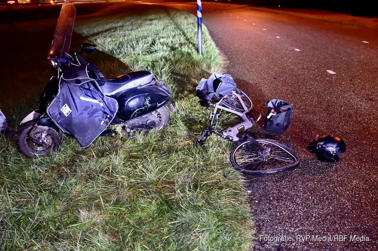 Voorvork van fiets breekt doormidden na aanrijding