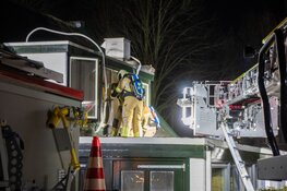 Brand op dak van woning in Woerden