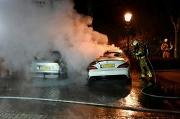 Twee auto's door brand verwoest in Nieuwland