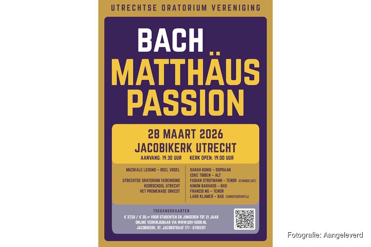 Utrechtse Oratorium Vereniging zingt Matthäus Passion