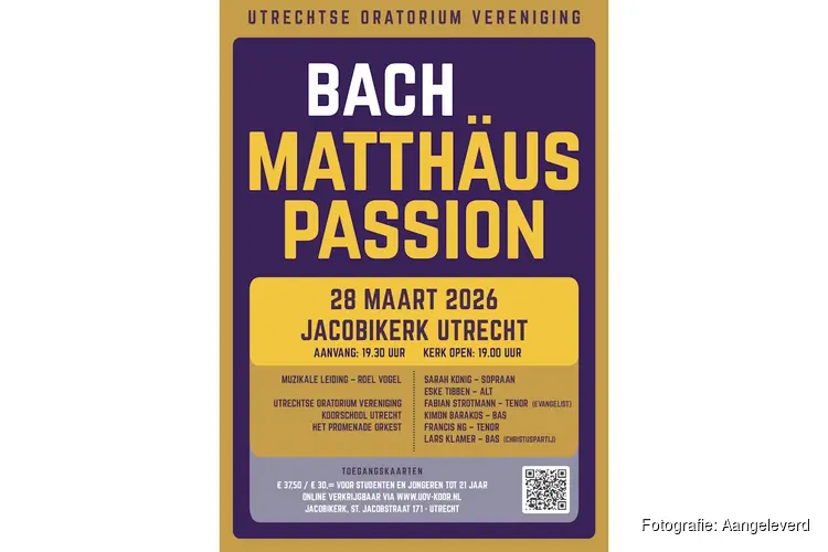 Utrechtse Oratorium Vereniging zingt Matthäus Passion