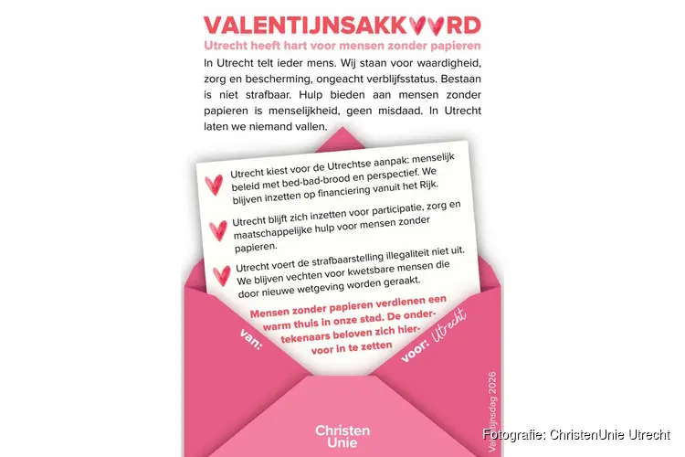 ChristenUnie Utrecht roept alle partijen op: ‘Sluit Valentijnsakkoord’