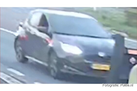 Beelden vluchtauto schietincident Schoonhoven