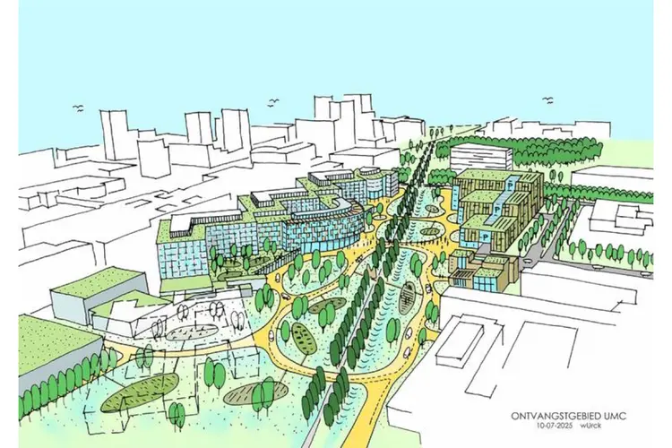 Vernieuwing UMC Utrecht: nieuwe entree en groen ontvangstgebied