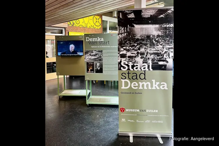 Tentoonstelling over staalbedrijf Demka bij bibliotheek Zuilen